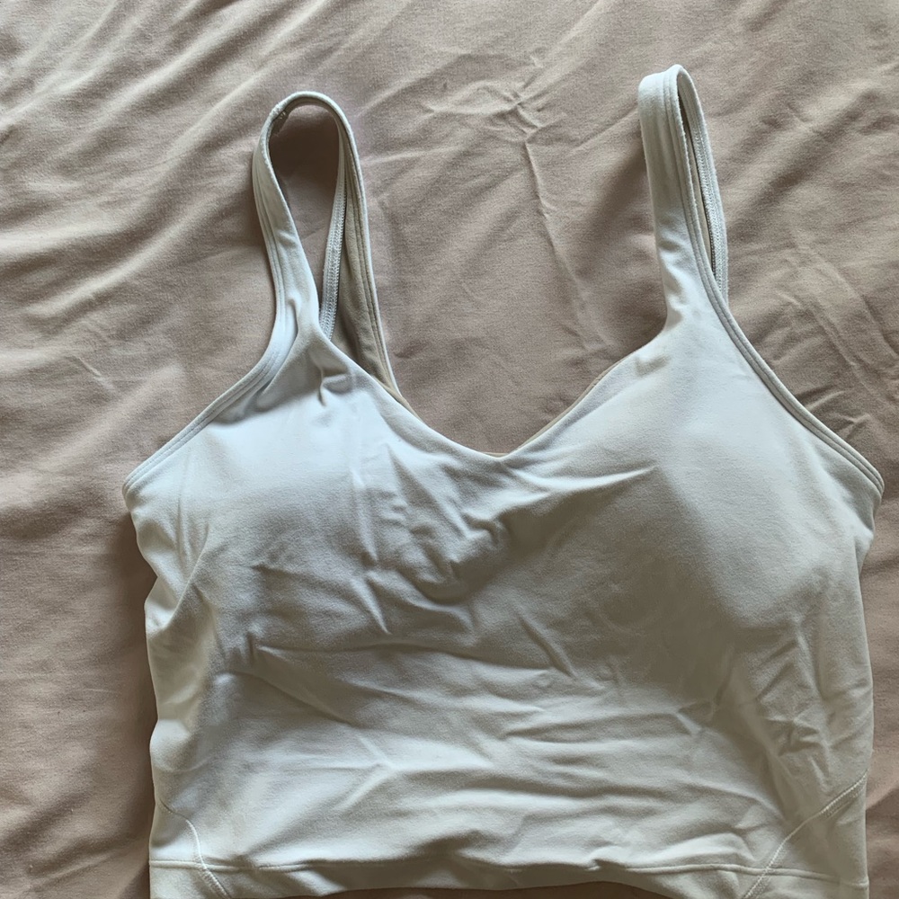 Lulu lemon white align tank size 8
